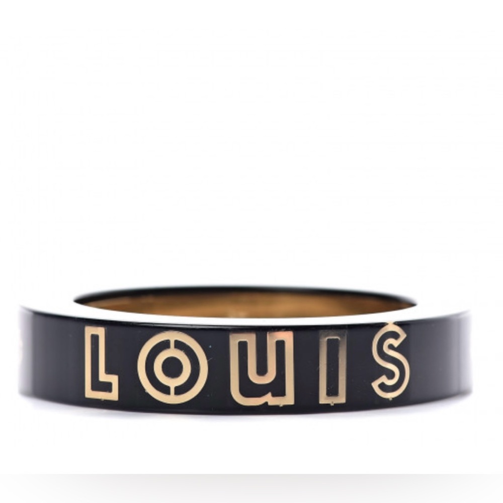 louis vuitton resin wanted logo bracelet